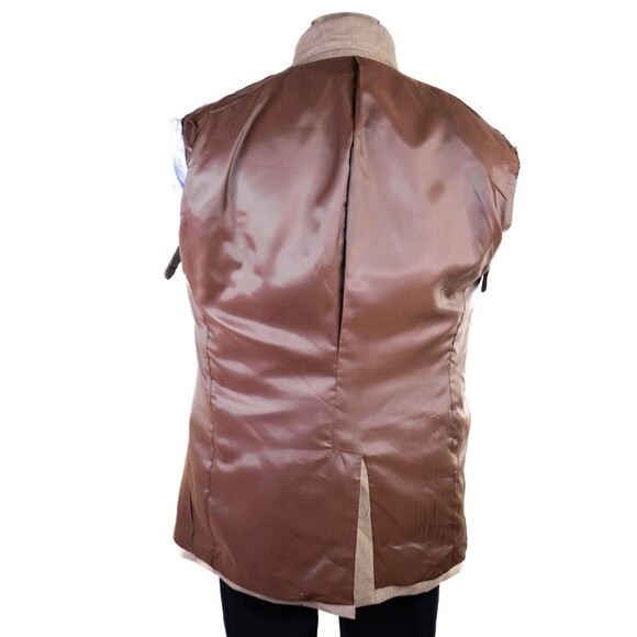 Joseph & Feiss Size 38L Sport Coat Jacket Blazer Beige Two Button Single Vented - Picture 12 of 13